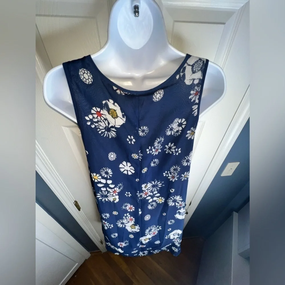 Jason Wu For Target Womens X Small Blue Daisy Floral Dress Chiffon XS Obama